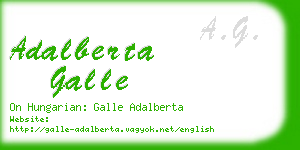 adalberta galle business card
